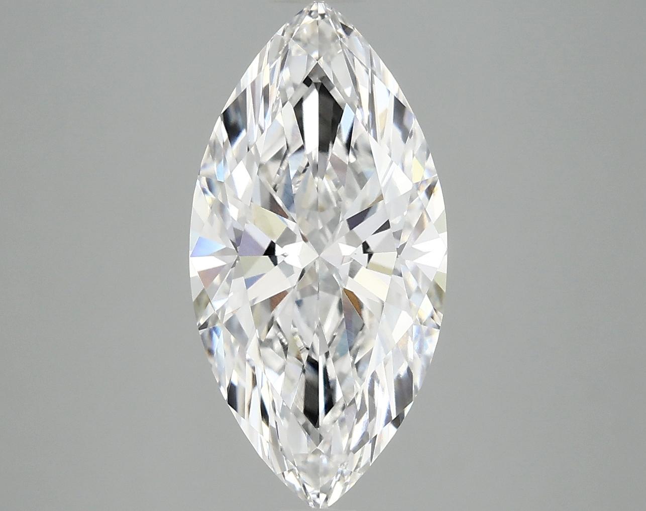 3.06 Carat Marquise Shaped Ideal Cut VVS2 IGI Certified Lab Grown Diamond