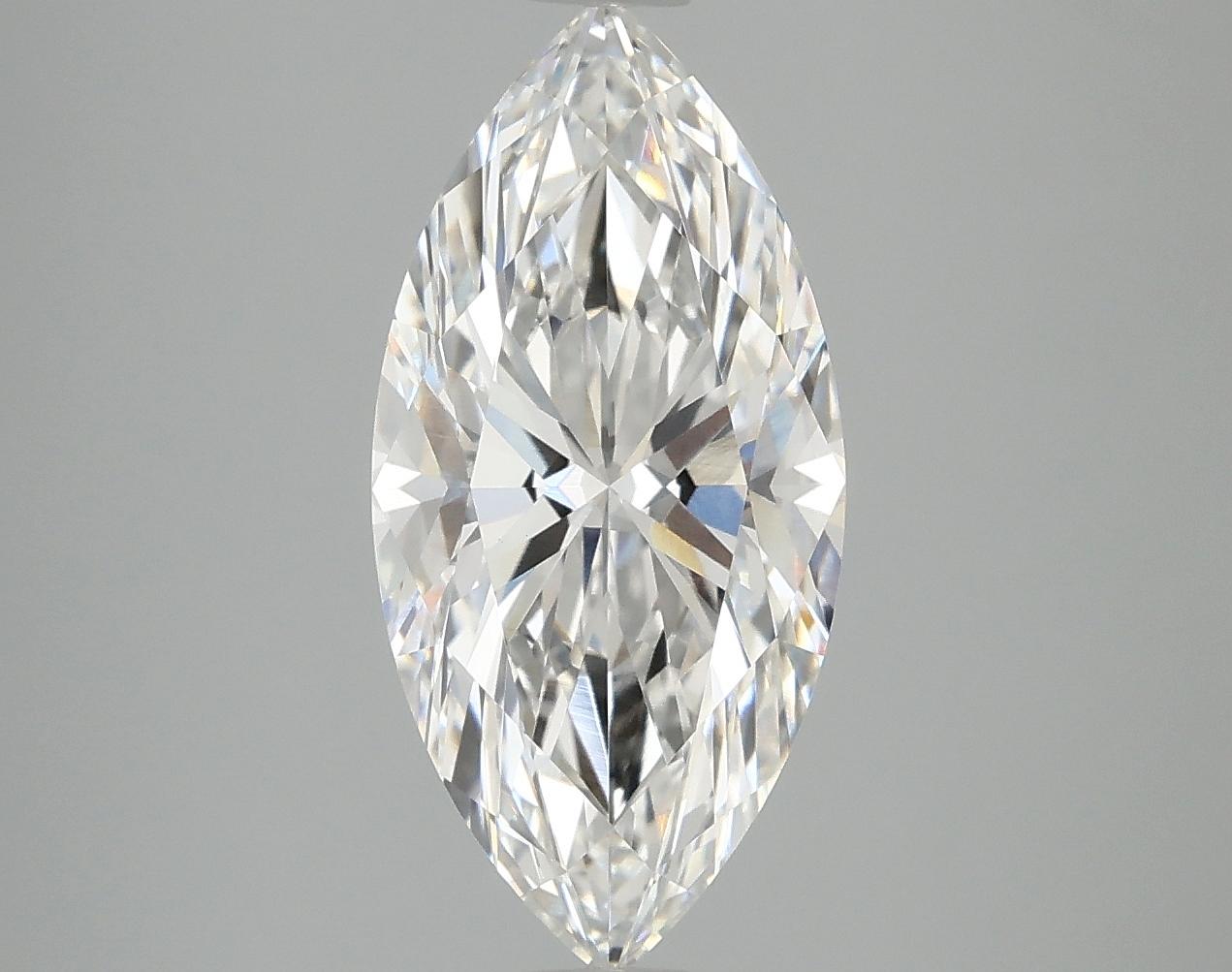 3.09 Carat Marquise Shaped Excellent Cut VVS2 IGI Certified Lab Grown Diamond