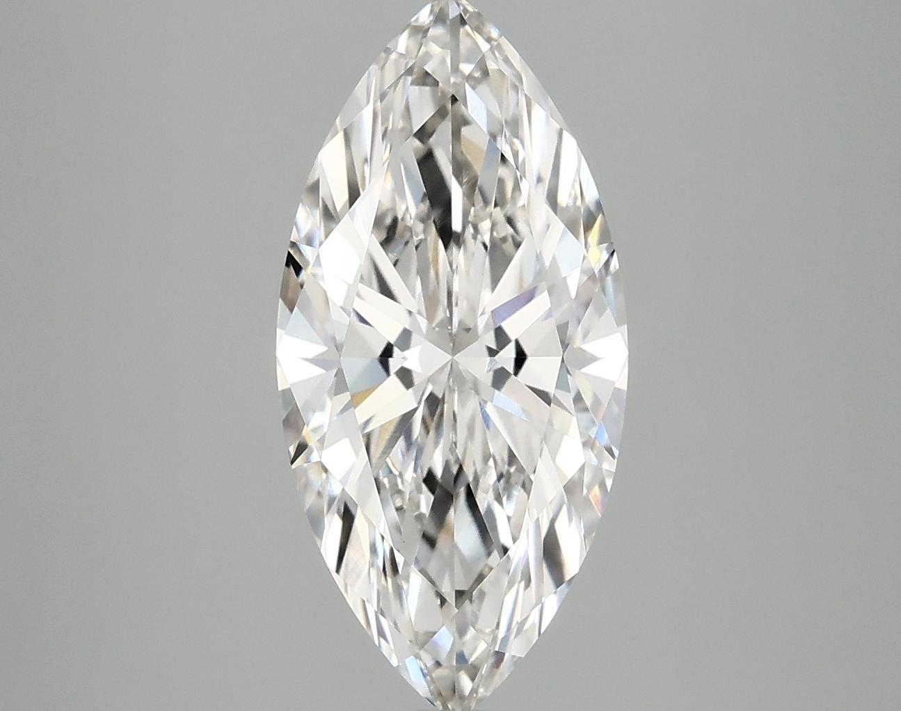 3.01 Carat Marquise Shaped Excellent Cut VVS2 IGI Certified Lab Grown Diamond