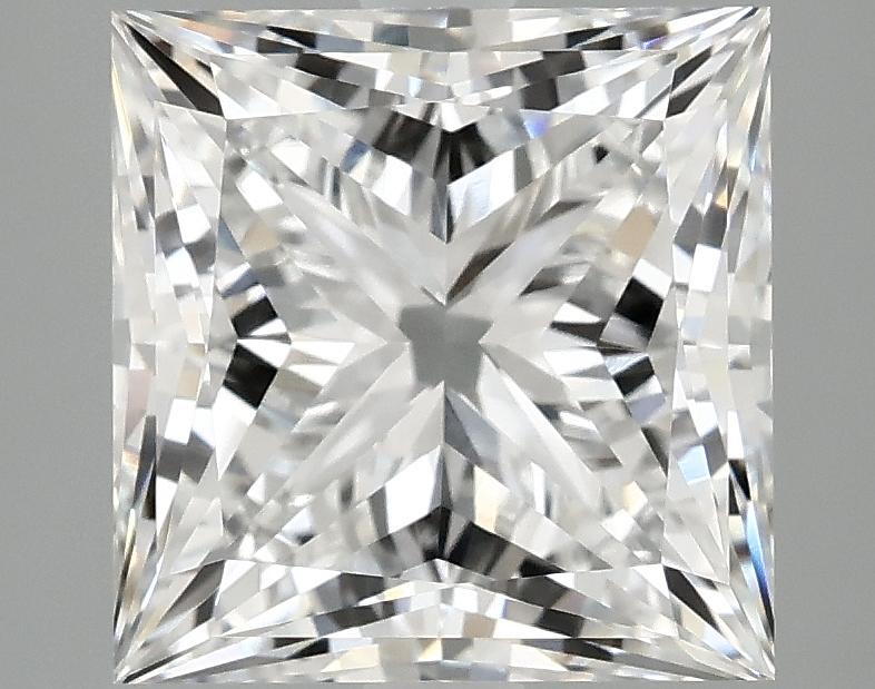 4.19 Carat Princess Shaped Ideal Cut VVS2 IGI Certified Lab Grown Diamond