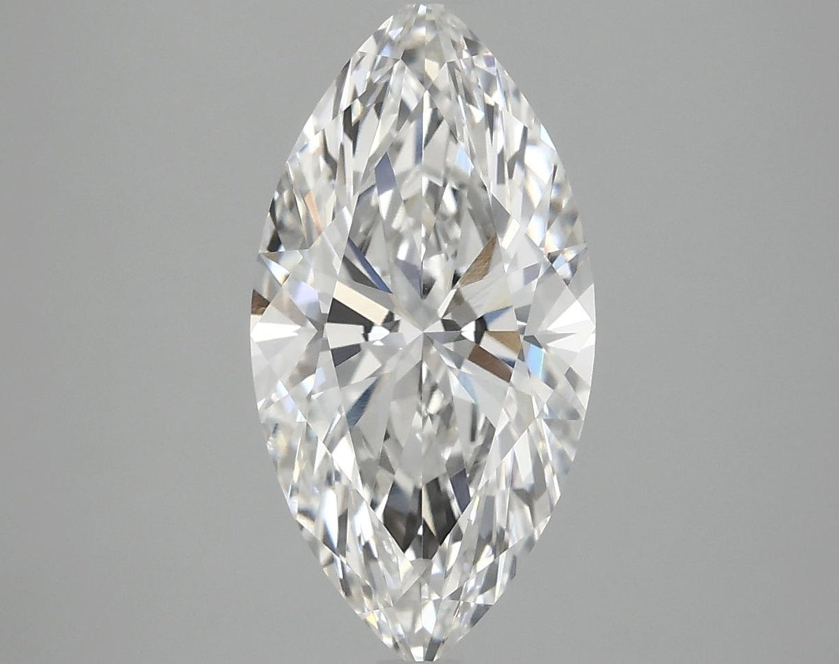 3.02 Carat Marquise Shaped Ideal Cut VVS2 IGI Certified Lab Grown Diamond