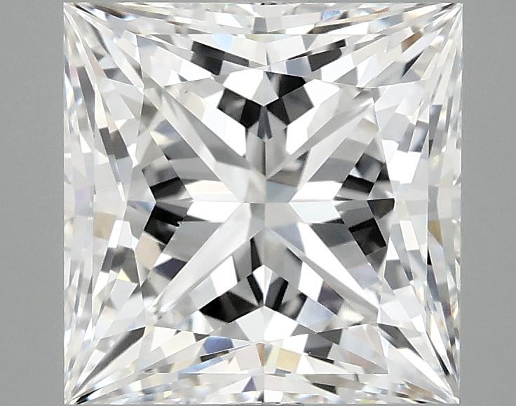 3.87 Carat Princess Shaped Ideal Cut VVS2 IGI Certified Lab Grown Diamond