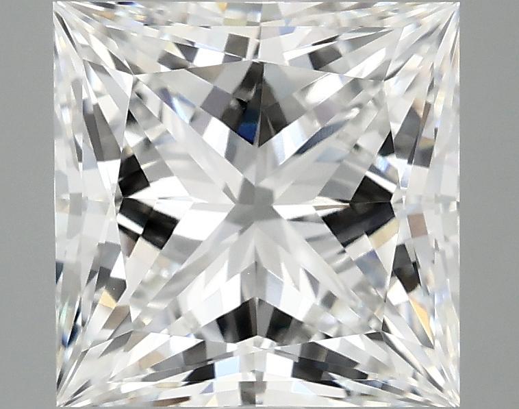 4.05 Carat Princess Shaped Ideal Cut VVS2 IGI Certified Lab Grown Diamond