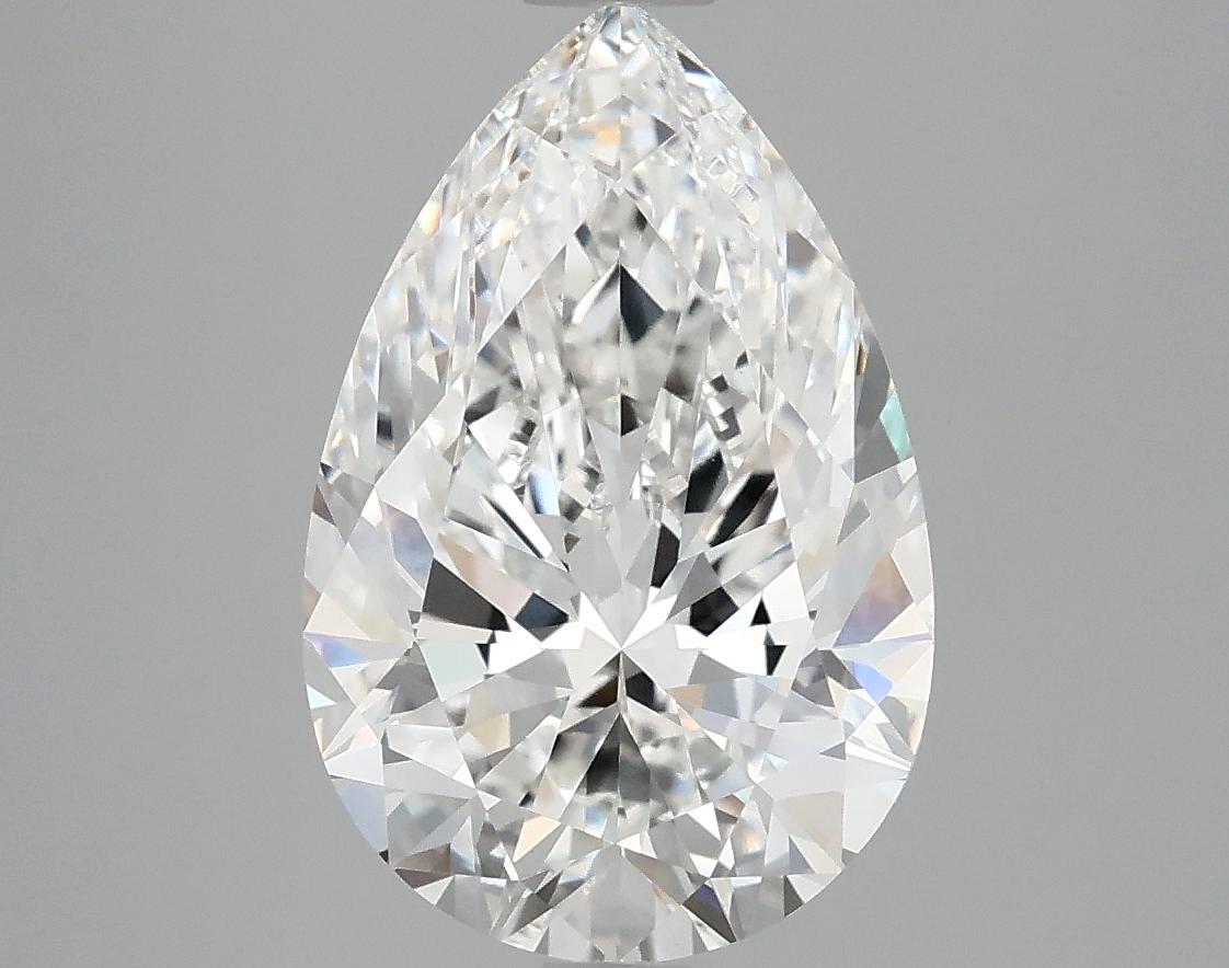 4.09 Carat Pear Shaped Excellent Cut VVS2 IGI Certified Lab Grown Diamond