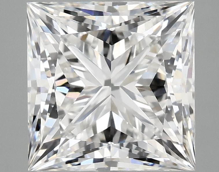 4.08 Carat Princess Shaped Ideal Cut VVS2 IGI Certified Lab Grown Diamond