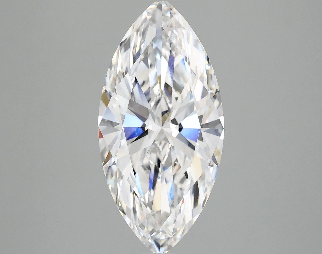 3.03 Carat Marquise Shaped Excellent Cut VVS2 IGI Certified Lab Grown Diamond