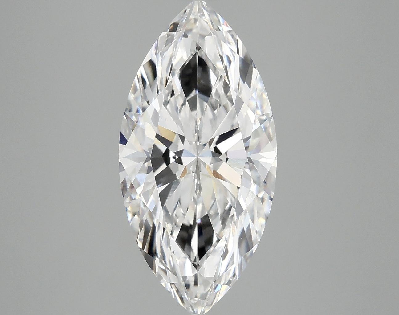 3.09 Carat Marquise Shaped Ideal Cut VVS2 IGI Certified Lab Grown Diamond