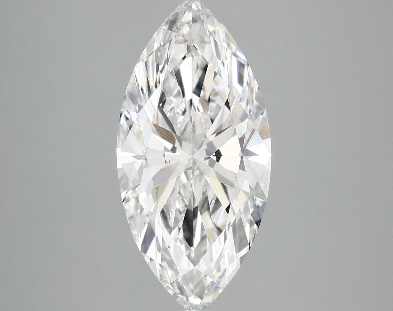3.0 Carat Marquise Shaped Excellent Cut VVS2 IGI Certified Lab Grown Diamond