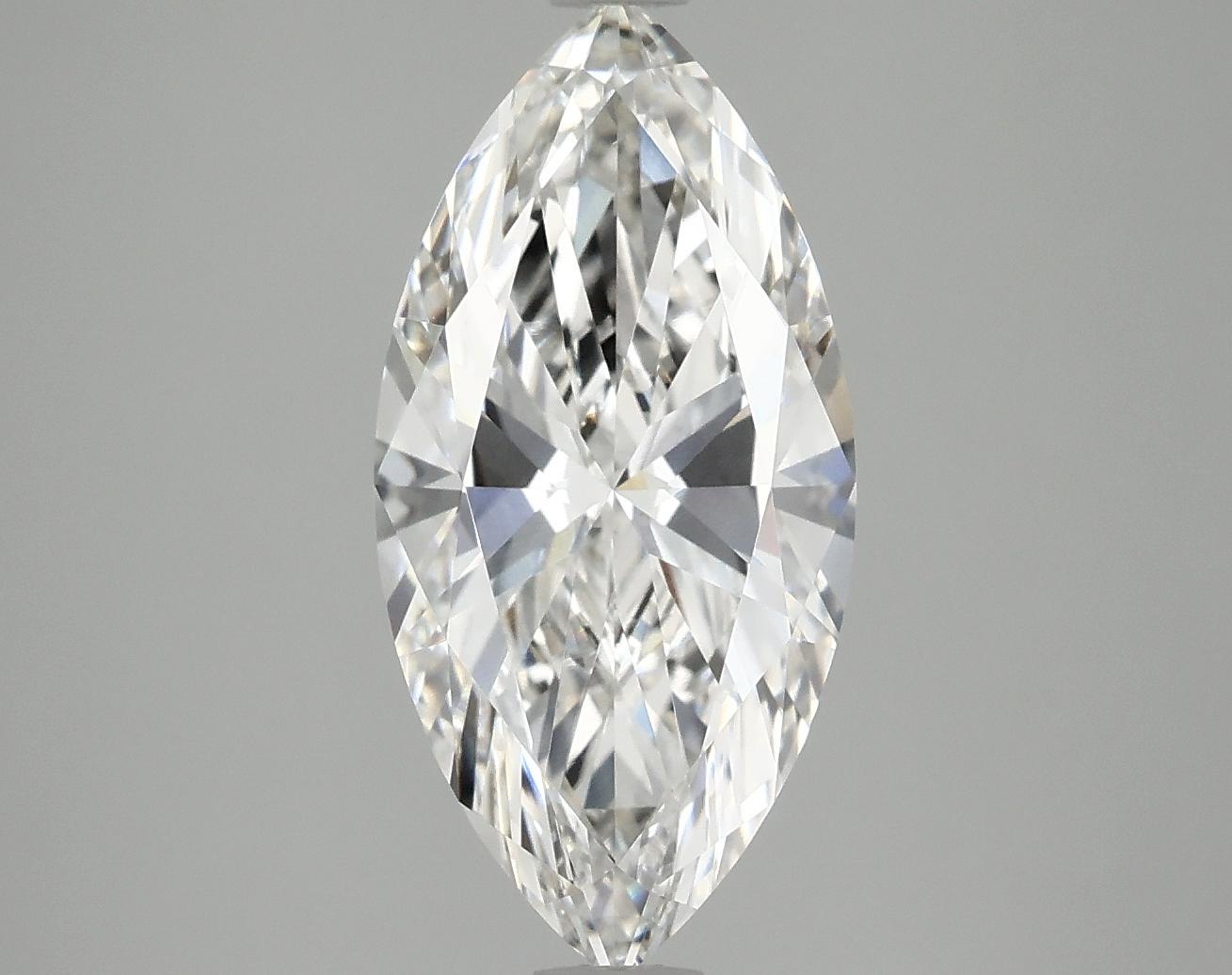 2.97 Carat Marquise Shaped Ideal Cut VVS2 IGI Certified Lab Grown Diamond