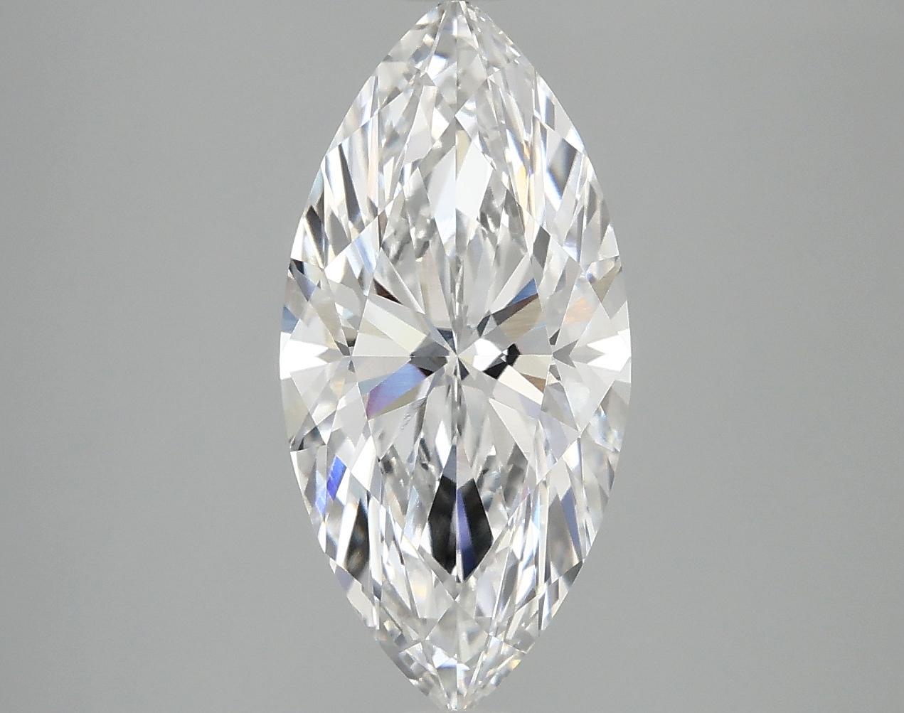 3.02 Carat Marquise Shaped Excellent Cut VVS2 IGI Certified Lab Grown Diamond