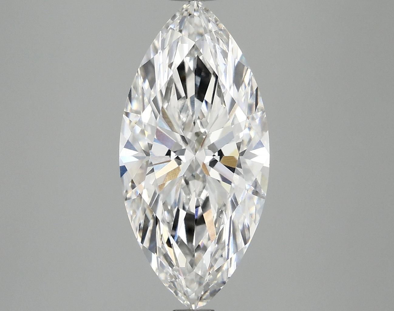 3.08 Carat Marquise Shaped Excellent Cut VVS2 IGI Certified Lab Grown Diamond