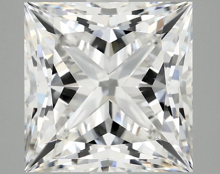 4.09 Carat Princess Shaped Ideal Cut VVS2 IGI Certified Lab Grown Diamond