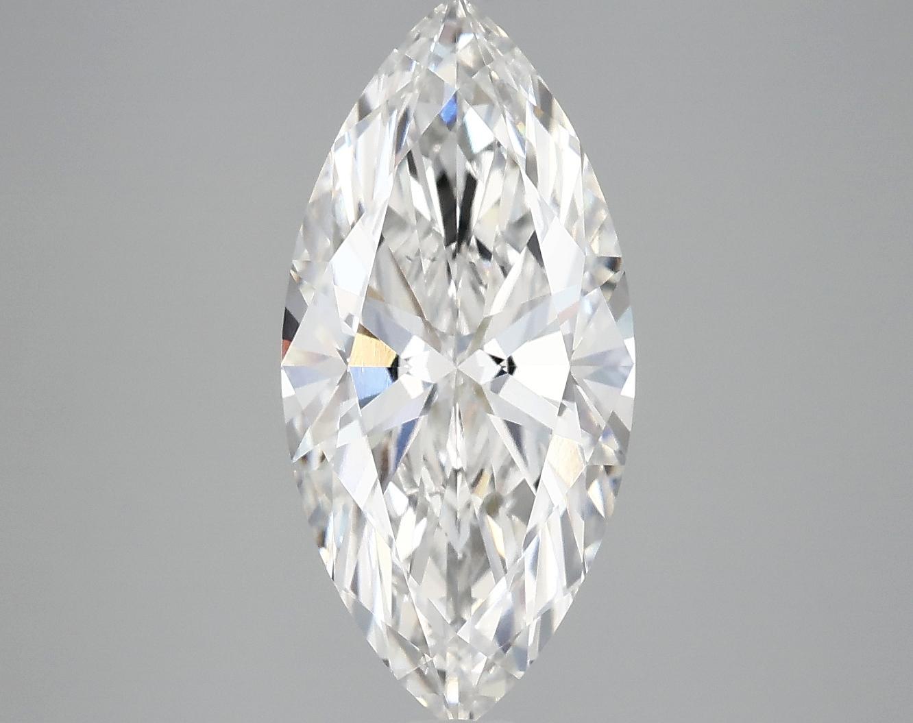 3.02 Carat Marquise Shaped Excellent Cut VVS2 IGI Certified Lab Grown Diamond