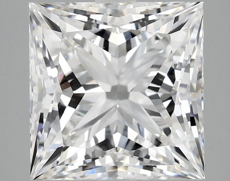 4.13 Carat Princess Shaped Ideal Cut VVS2 IGI Certified Lab Grown Diamond