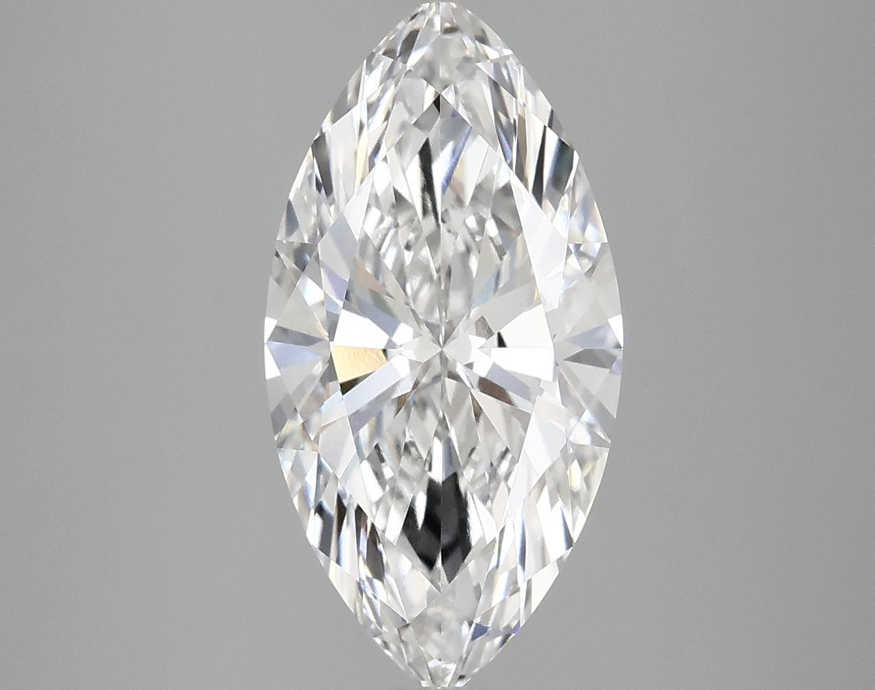 3.03 Carat Marquise Shaped Ideal Cut VVS2 IGI Certified Lab Grown Diamond