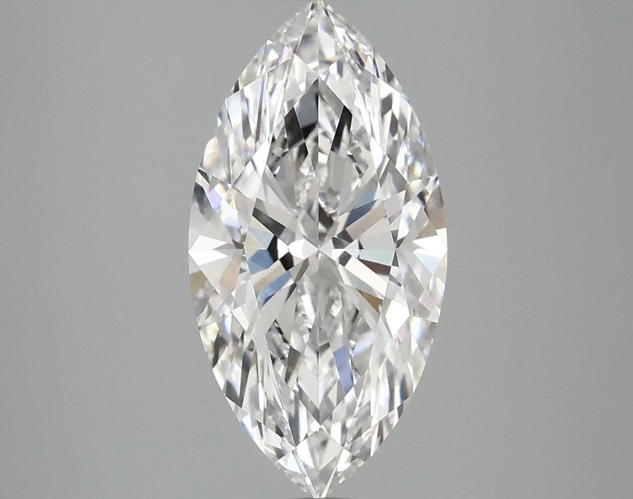 3.07 Carat Marquise Shaped Ideal Cut VVS2 IGI Certified Lab Grown Diamond