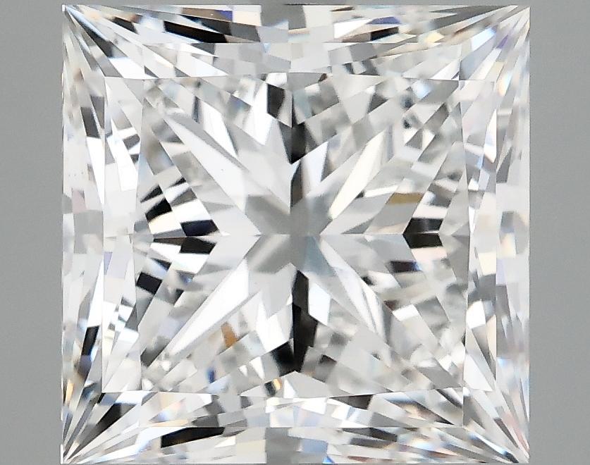 6.09 Carat Princess Shaped Ideal Cut VVS2 IGI Certified Lab Grown Diamond