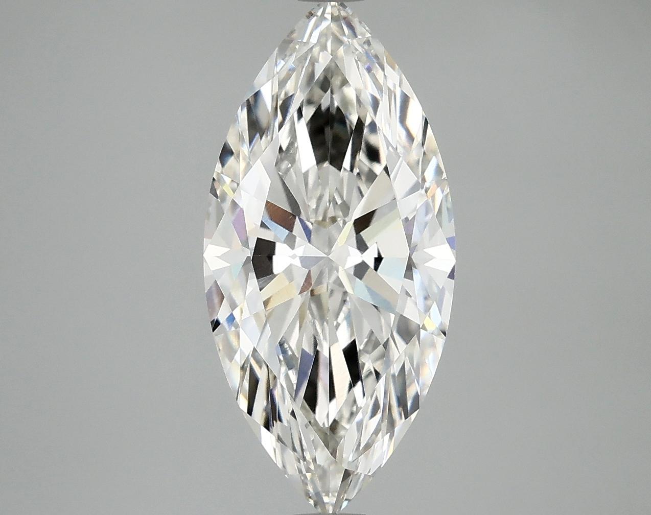 3.07 Carat Marquise Shaped Excellent Cut VVS2 IGI Certified Lab Grown Diamond