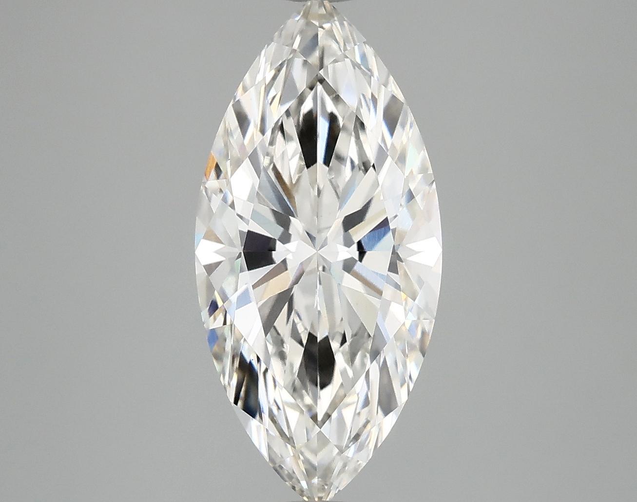 3.08 Carat Marquise Shaped Excellent Cut VVS2 IGI Certified Lab Grown Diamond