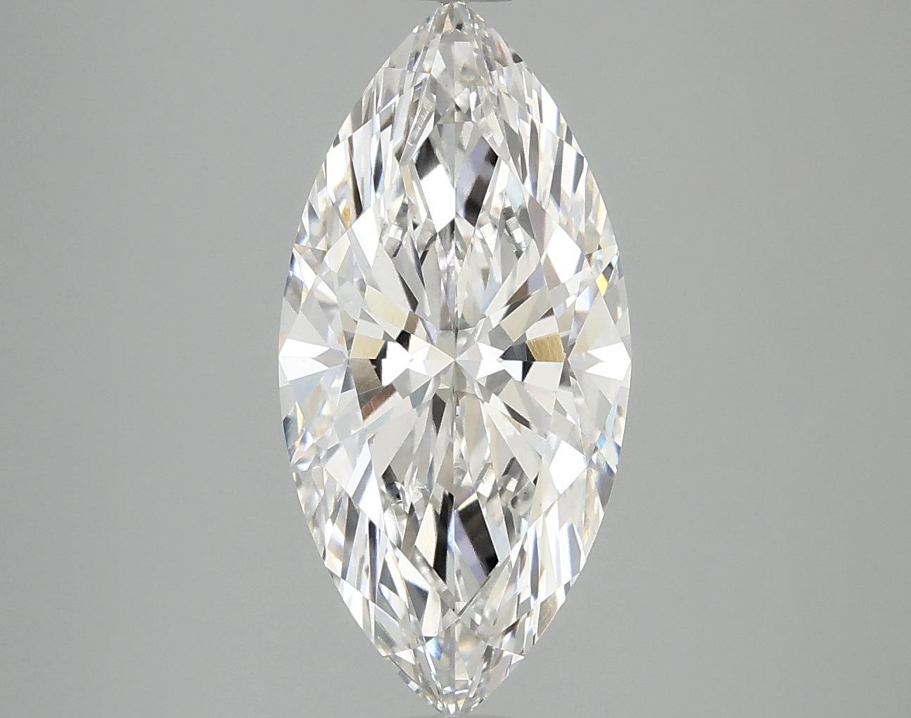 3.08 Carat Marquise Shaped Excellent Cut VVS2 IGI Certified Lab Grown Diamond