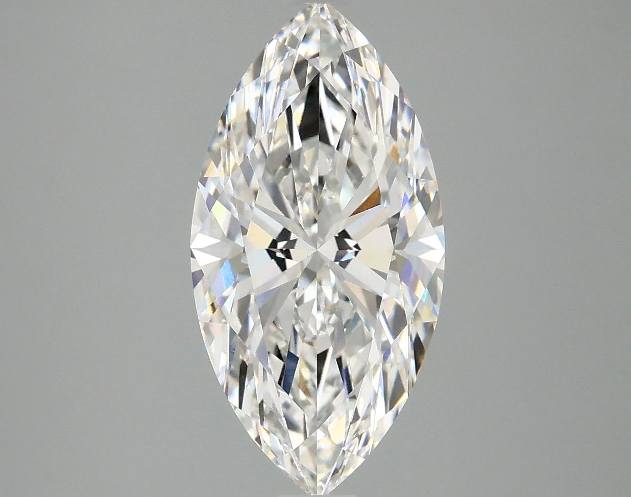 2.98 Carat Marquise Shaped Ideal Cut VVS2 IGI Certified Lab Grown Diamond