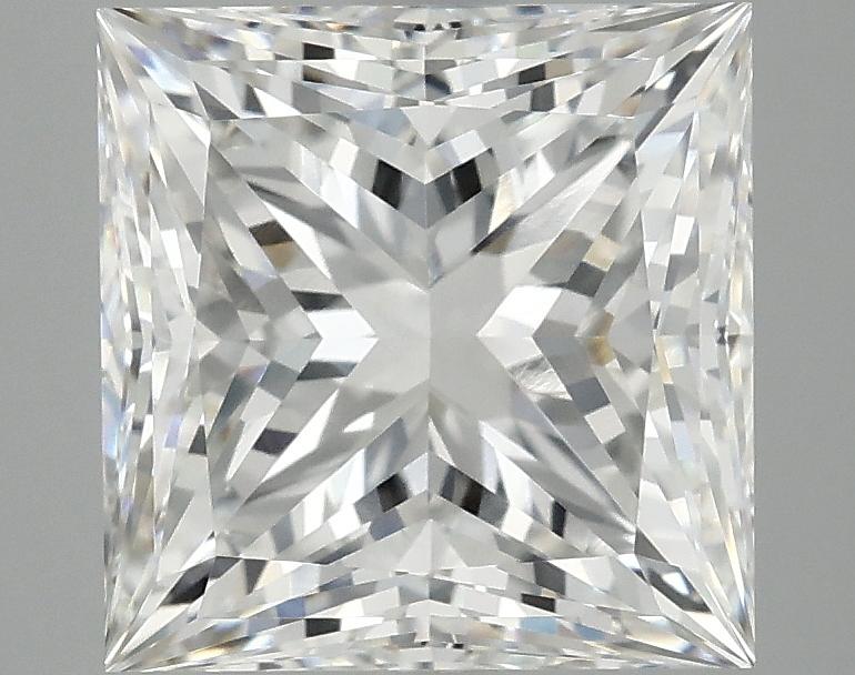 4.04 Carat Princess Shaped Ideal Cut VVS2 IGI Certified Lab Grown Diamond