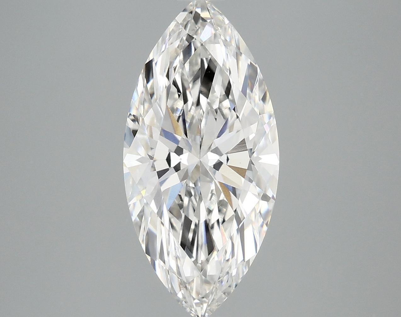 3.01 Carat Marquise Shaped Excellent Cut VVS2 IGI Certified Lab Grown Diamond