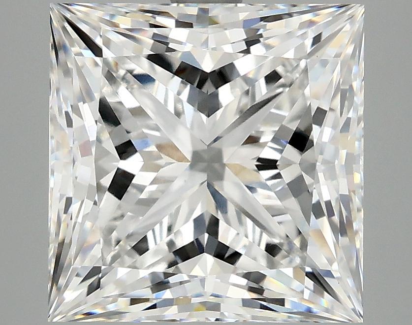 5.09 Carat Princess Shaped Ideal Cut VVS2 IGI Certified Lab Grown Diamond