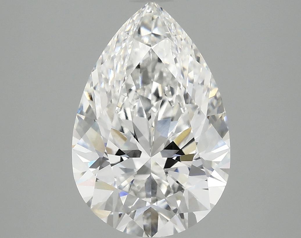 3.05 Carat Pear Shaped Excellent Cut VVS2 IGI Certified Lab Grown Diamond