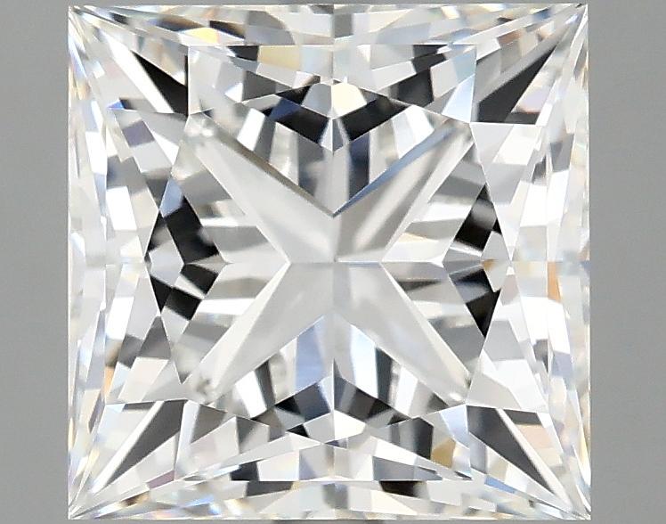 4.07 Carat Princess Shaped Ideal Cut VVS2 IGI Certified Lab Grown Diamond