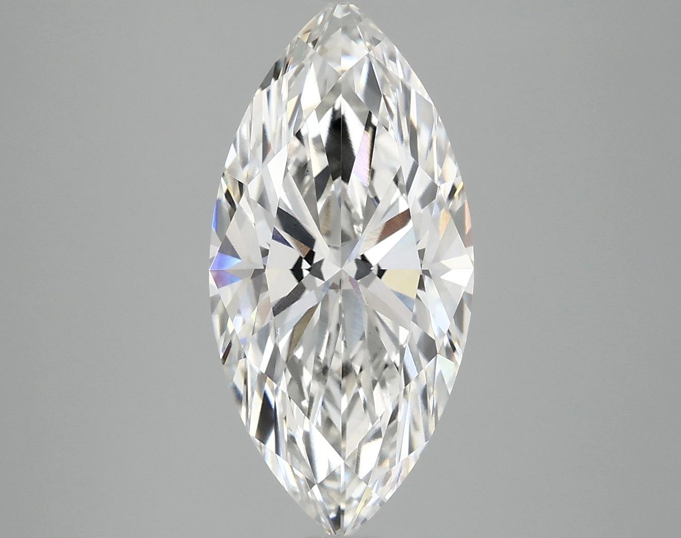 3.45 Carat Marquise Shaped Excellent Cut VS1 IGI Certified Lab Grown Diamond