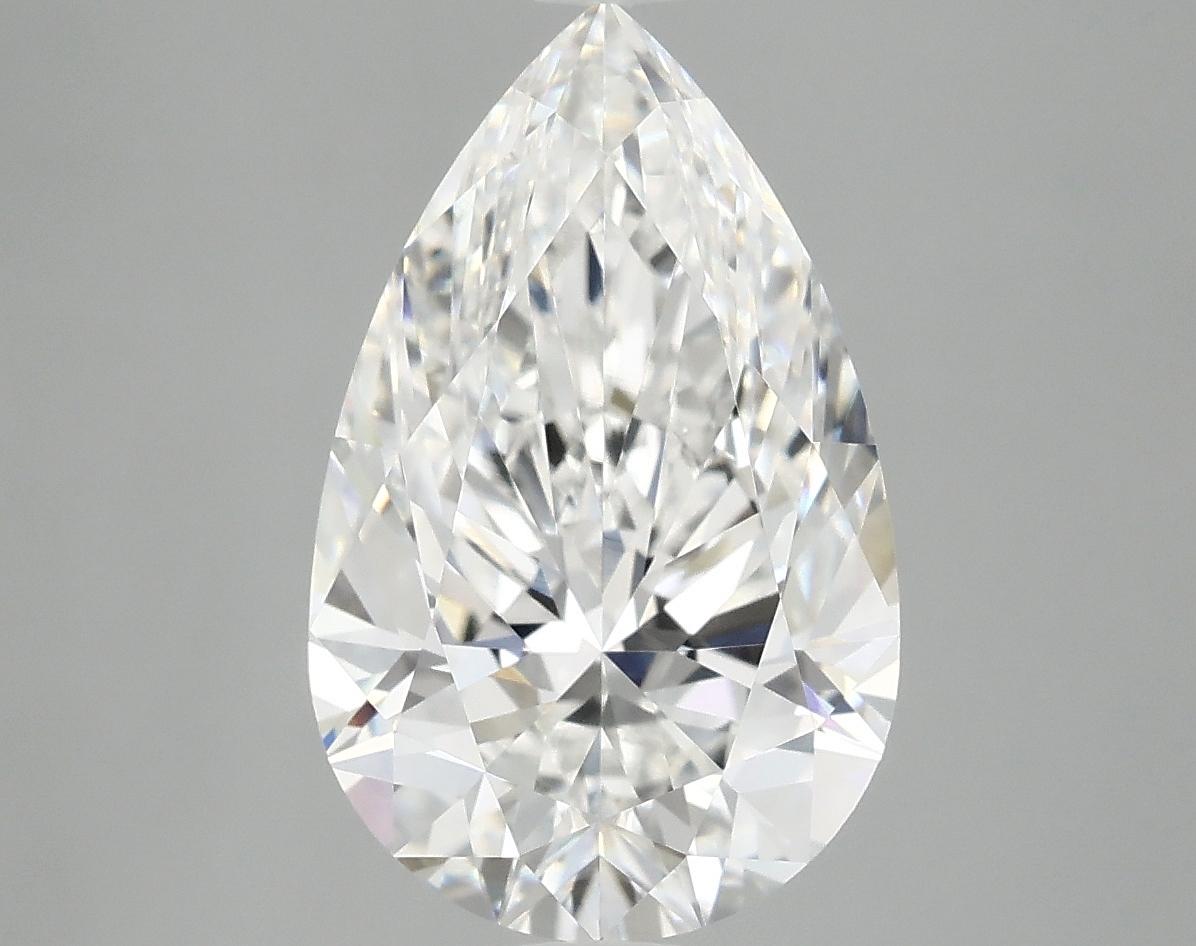 4.06 Carat Pear Shaped Ideal Cut VVS2 IGI Certified Lab Grown Diamond