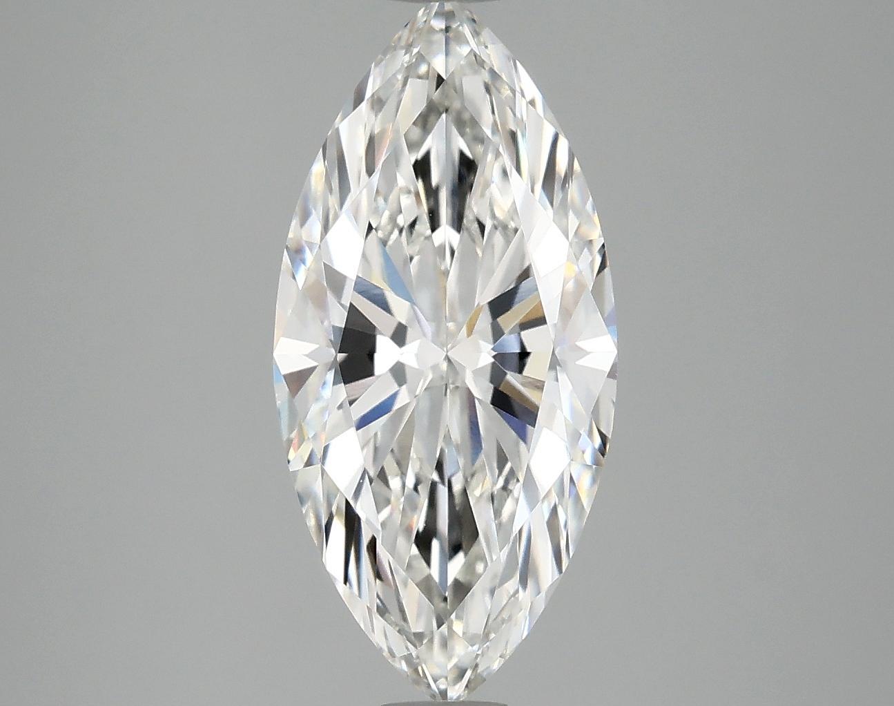 3.0 Carat Marquise Shaped Excellent Cut VVS2 IGI Certified Lab Grown Diamond