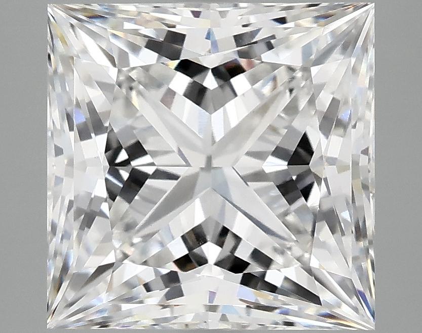5.07 Carat Princess Shaped Ideal Cut VVS2 IGI Certified Lab Grown Diamond