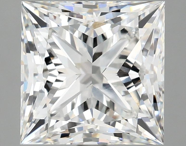 4.08 Carat Princess Shaped Ideal Cut VVS2 IGI Certified Lab Grown Diamond