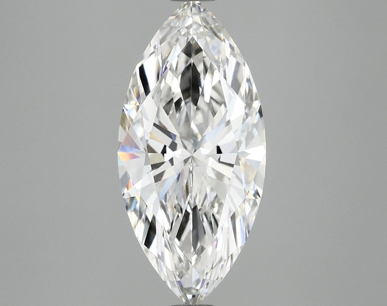 3.03 Carat Marquise Shaped Excellent Cut VVS2 IGI Certified Lab Grown Diamond