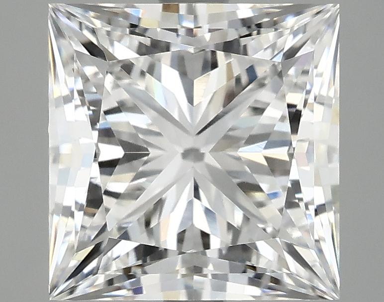 4.14 Carat Princess Shaped Ideal Cut VVS2 IGI Certified Lab Grown Diamond