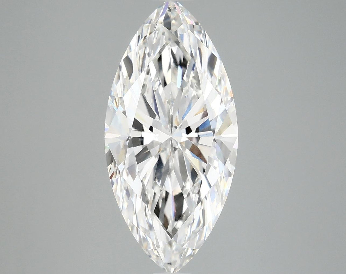 3.07 Carat Marquise Shaped Excellent Cut VVS2 IGI Certified Lab Grown Diamond
