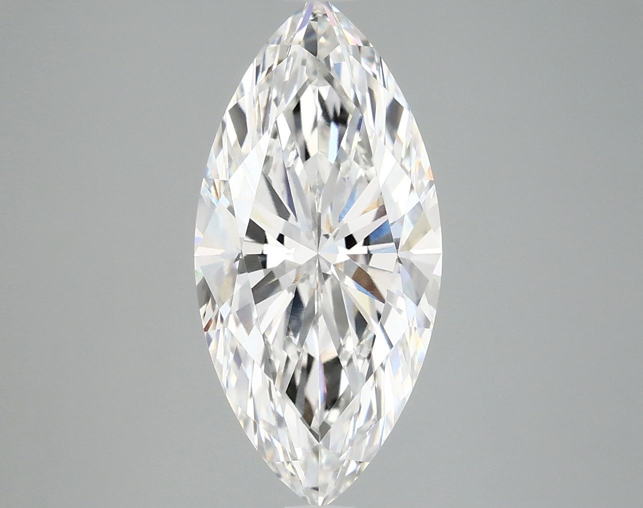 3.07 Carat Marquise Shaped Excellent Cut VVS2 IGI Certified Lab Grown Diamond