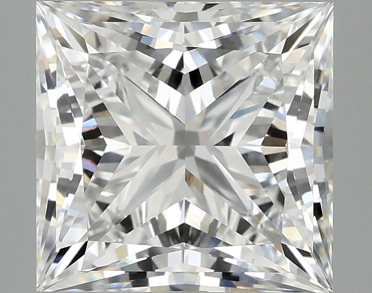 4.14 Carat Princess Shaped Ideal Cut VVS2 IGI Certified Lab Grown Diamond