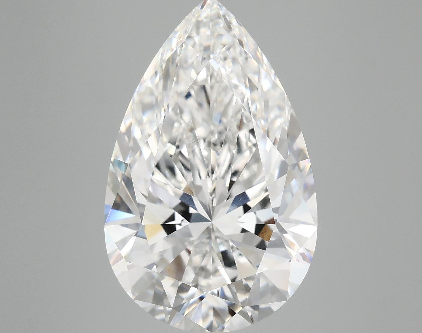 7.2 Carat Pear Shaped Ideal Cut VVS2 IGI Certified Lab Grown Diamond