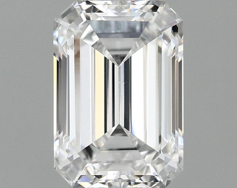 0.97 Carat Emerald Shaped Ideal Cut VVS2 IGI Certified Lab Grown Diamond