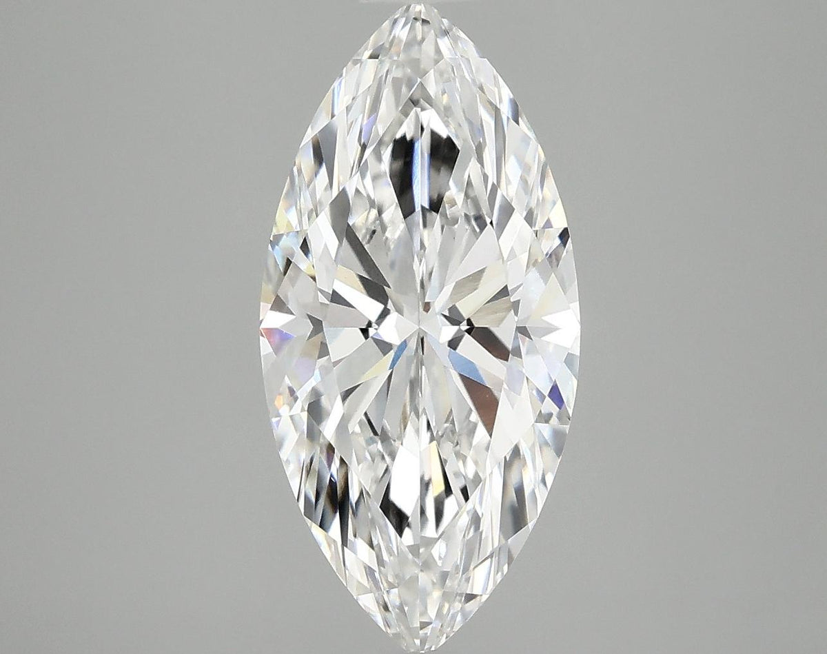 3.07 Carat Marquise Shaped Excellent Cut VVS2 IGI Certified Lab Grown Diamond