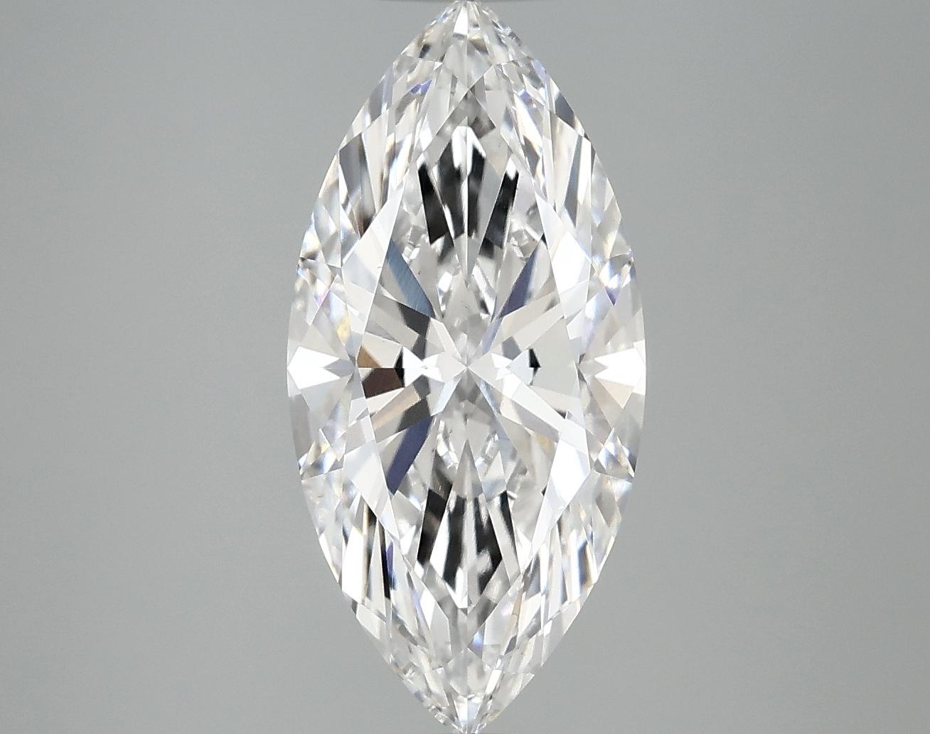 3.09 Carat Marquise Shaped Excellent Cut VS1 IGI Certified Lab Grown Diamond