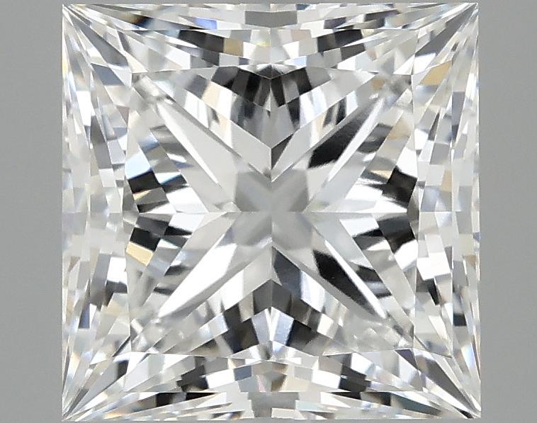 4.14 Carat Princess Shaped Ideal Cut VVS2 IGI Certified Lab Grown Diamond