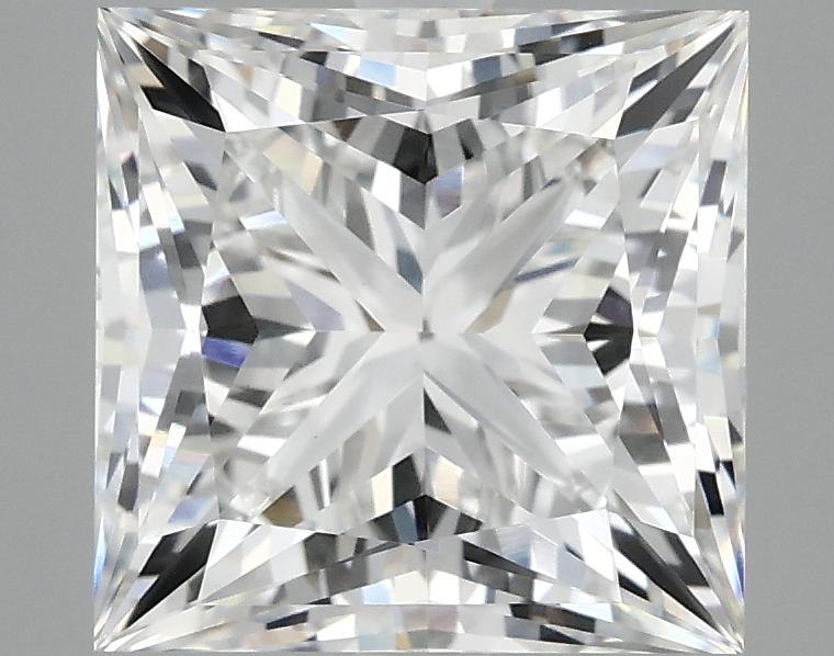 4.05 Carat Princess Shaped Ideal Cut VVS2 IGI Certified Lab Grown Diamond