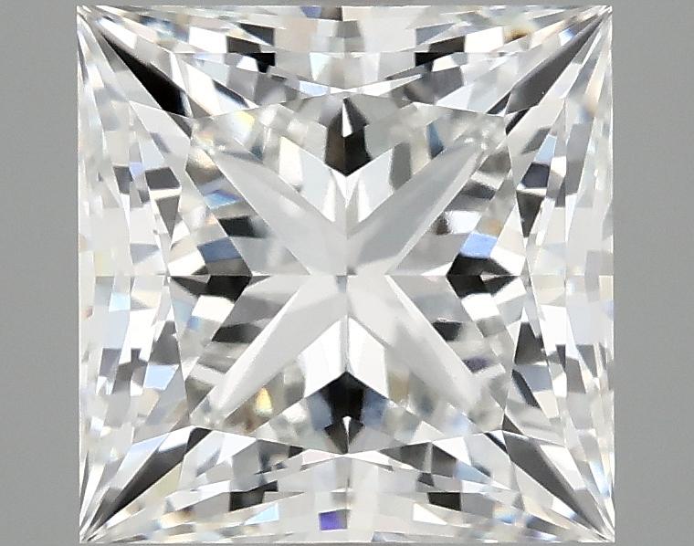 4.08 Carat Princess Shaped Ideal Cut VVS2 IGI Certified Lab Grown Diamond