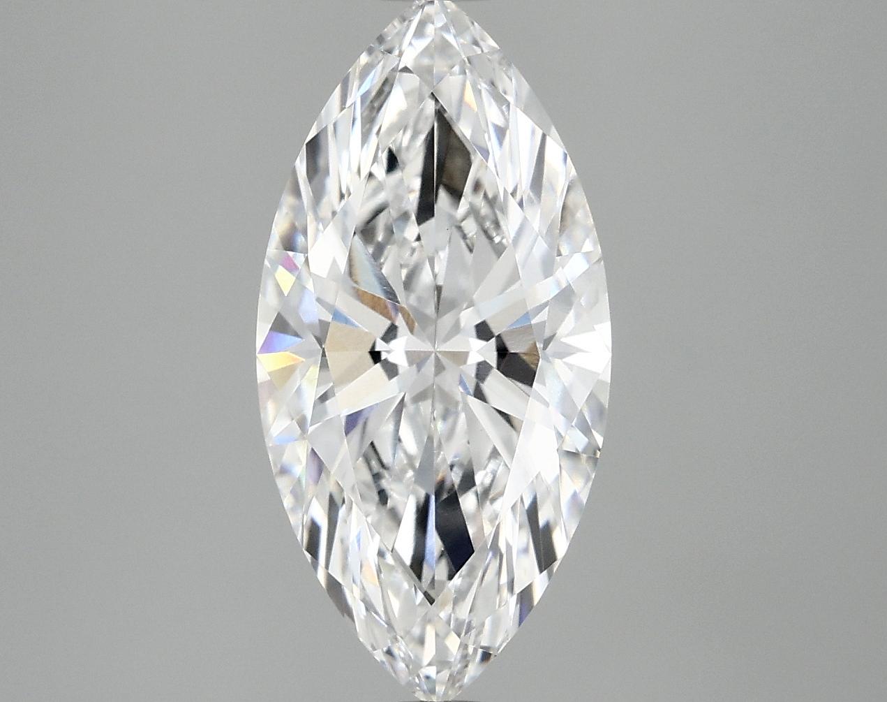 3.03 Carat Marquise Shaped Ideal Cut VVS2 IGI Certified Lab Grown Diamond
