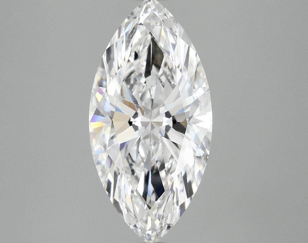 3.03 Carat Marquise Shaped Ideal Cut VVS2 IGI Certified Lab Grown Diamond