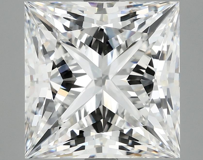 5.04 Carat Princess Shaped Ideal Cut VVS2 IGI Certified Lab Grown Diamond